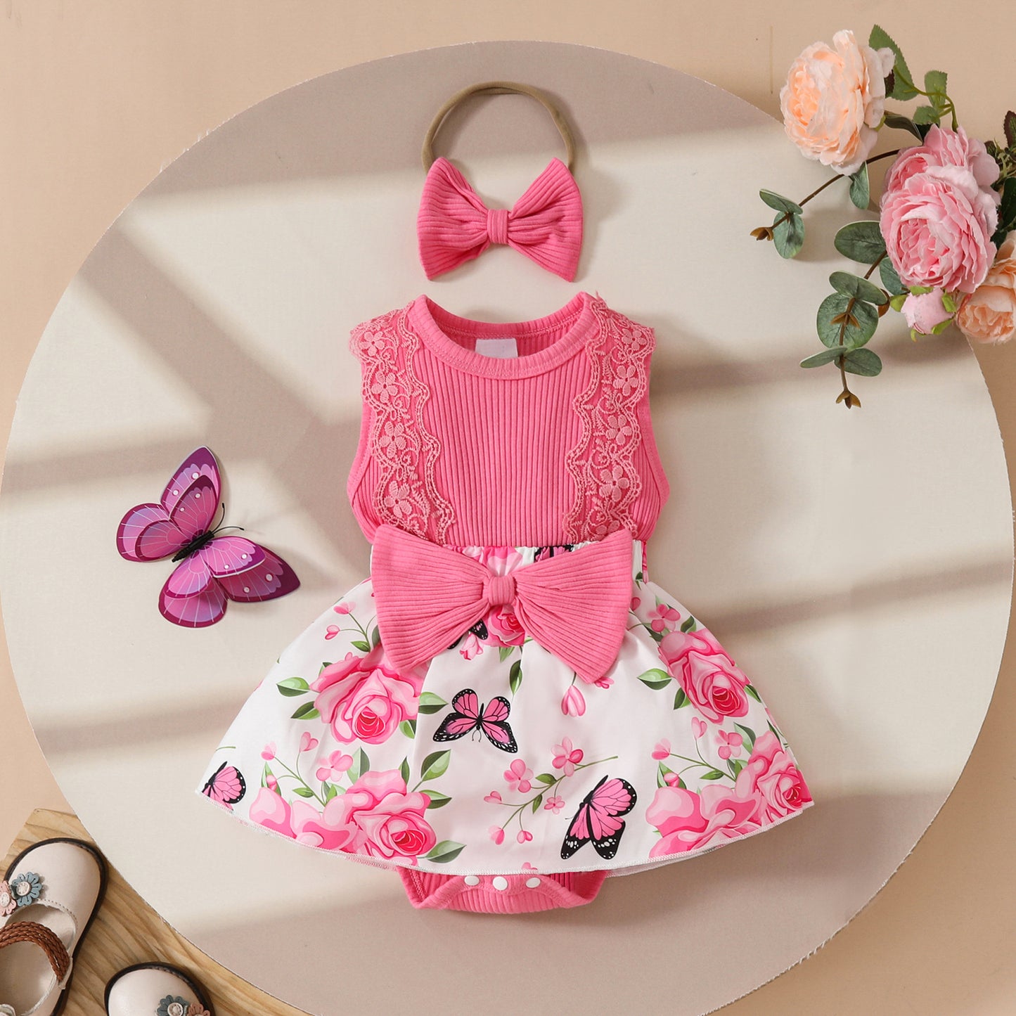 Lace Triangle Rompers Years Old Flower Jumpsuit, Climbing Suit