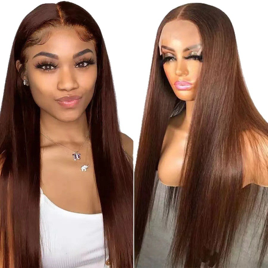 Women's Hair Lace Sheath Fiber Synthetic Wigs Long Straight Wig