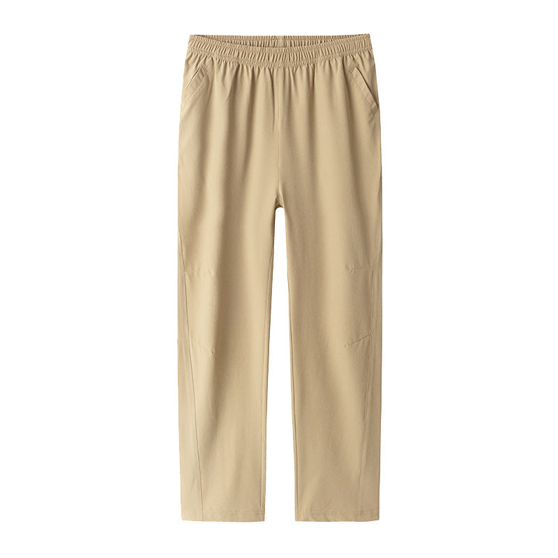 Women's & Children's Ice Silk Sports Navy Blue Summer Khaki For Older Children's Pants
