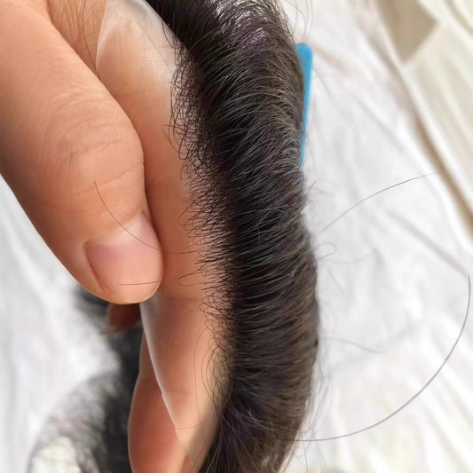 Men's Biological Scalp Hairline Real Human Hair Wig