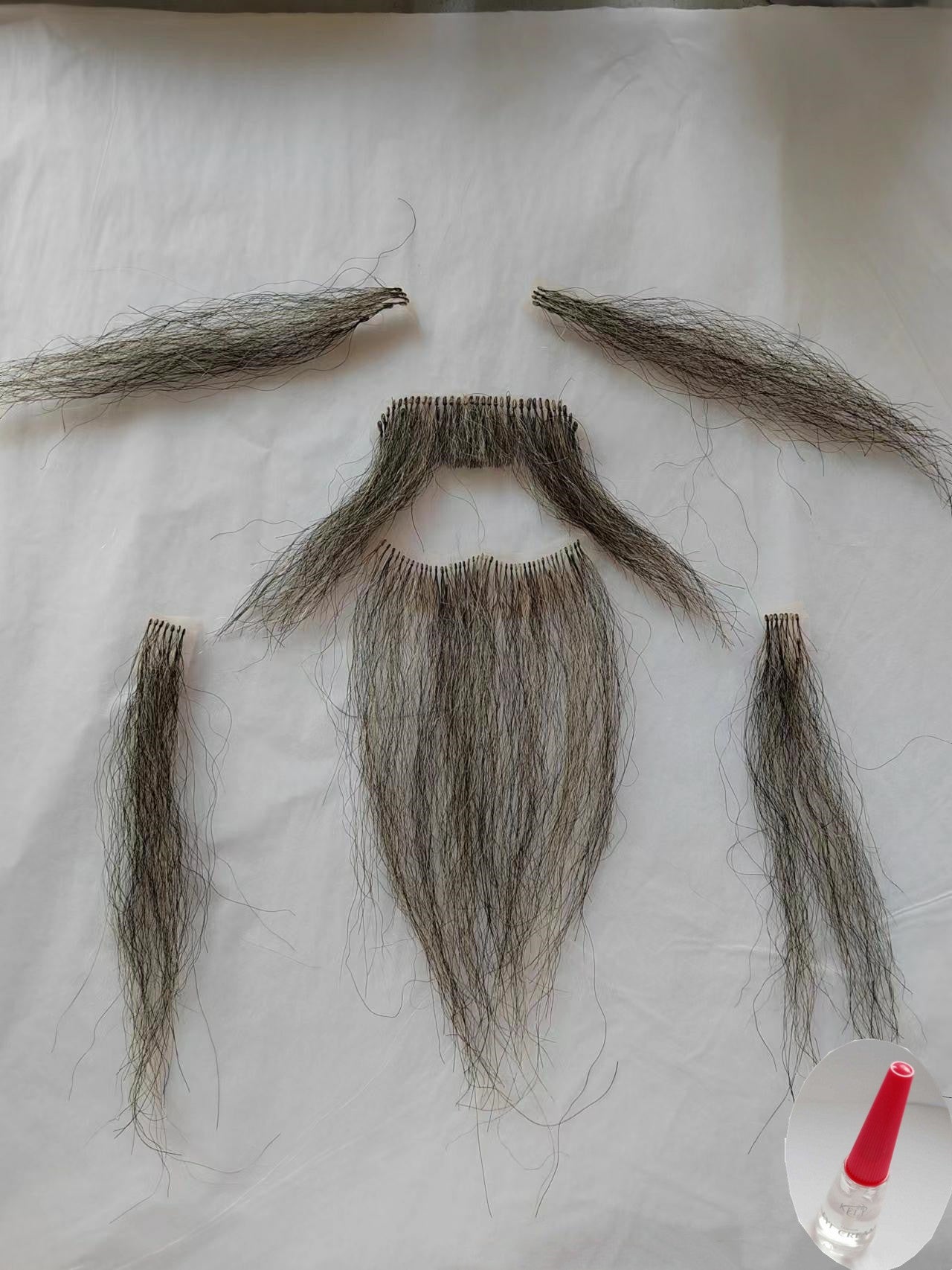Hu Drama Qu Old Man Li Bai Grandpa Performance Abroad Men's Wig
