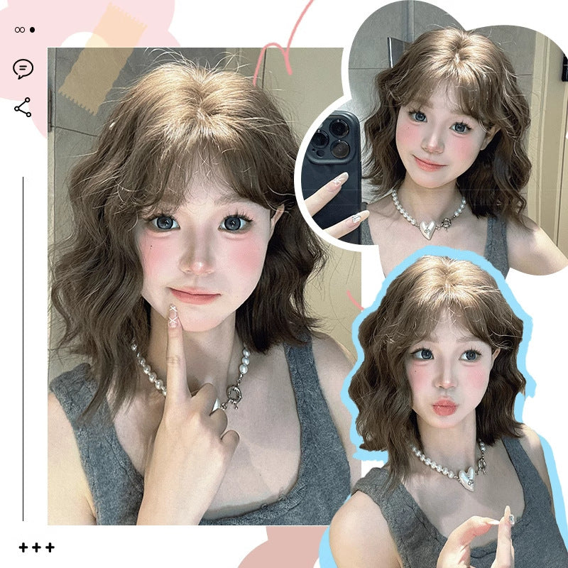 Odd Female Simulation Age Reduction Small Wig Short Curly Hair
