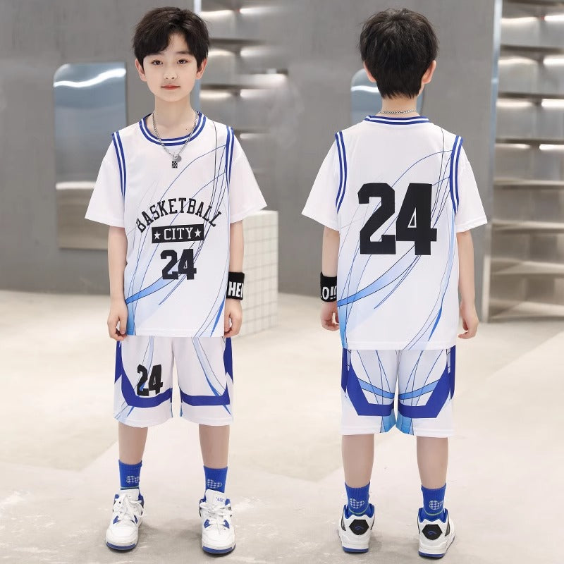 Children's Kobe Basketball Wear Summer T-shirt Jersey Medium Large Sports Fake Children's Suit