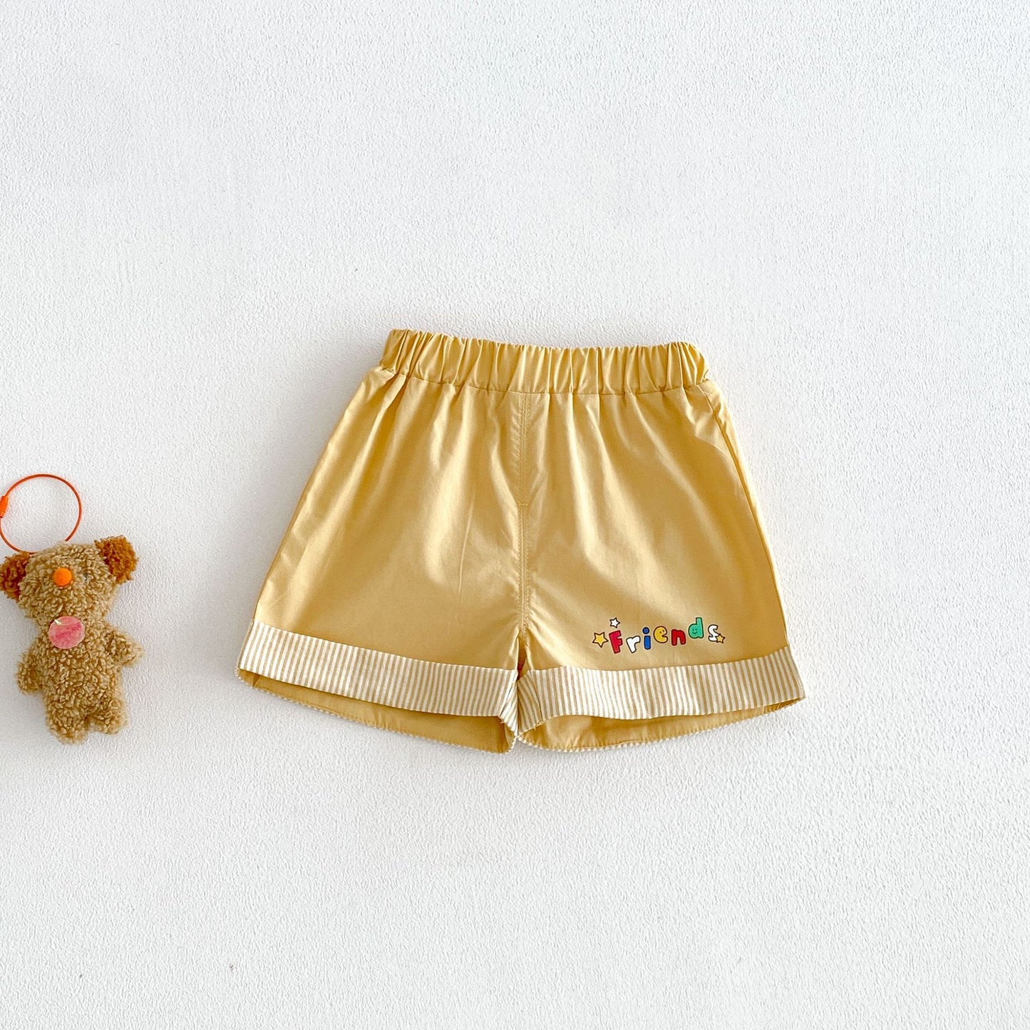 Children's Patch Shorts Summer Boys Fashionable Cartoon Floral Print Casual Children's Pants