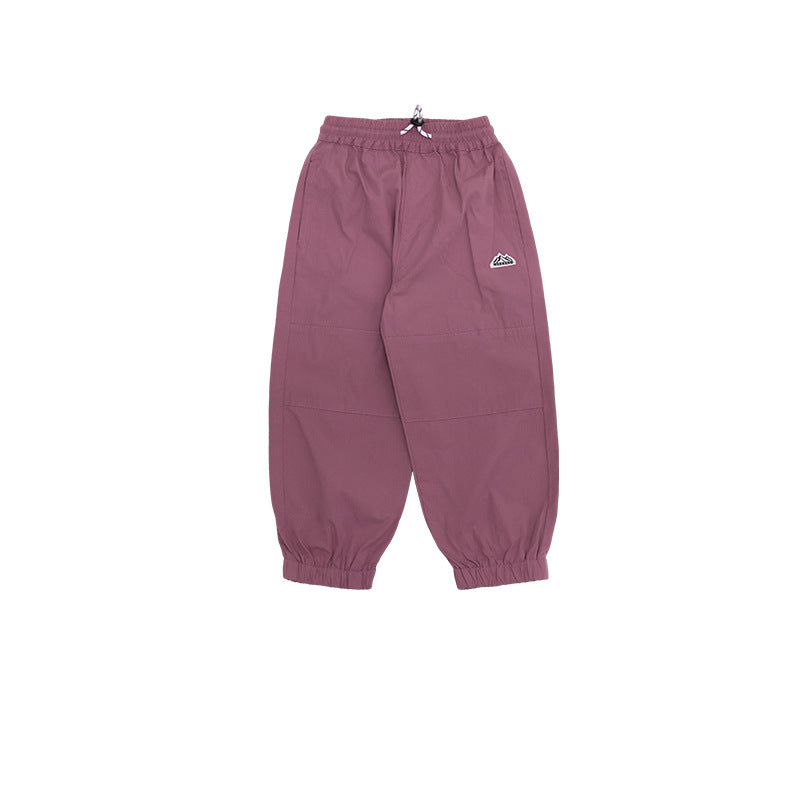 Children's Trousers Spring Solid Color Medium Big Lightweight Breathable Wearable Children's Pants