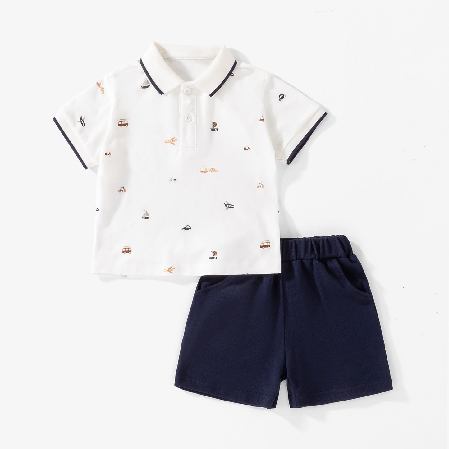 Children's Boys Summer Fashion Short-sleeved Clothes Cool Children's Suit