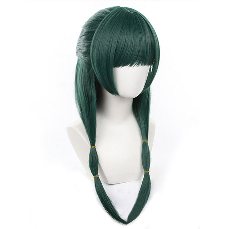 Medicine House Woolen Cat Dark Green Artificial Scalp One Half Cos Wig