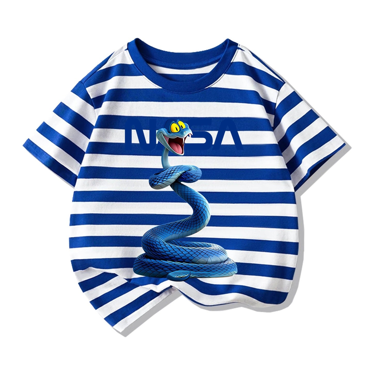 Small Medium Short Sleeve Tide Cotton Round Neck Loose Top Children's T-shirt