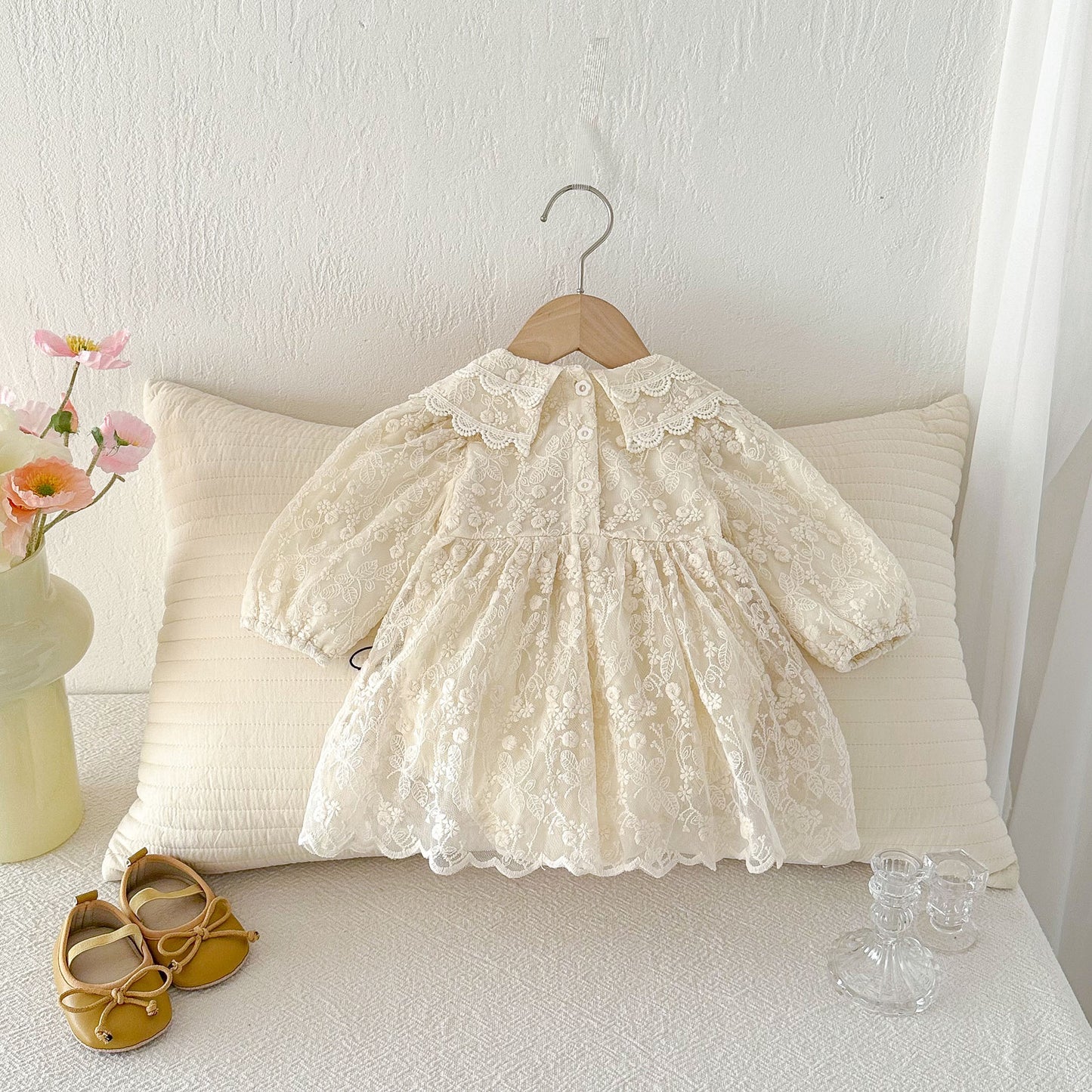 Spring Western Style Lace Full Moon Hundred Days Banquet Princess Jumpsuit, Climbing Suit