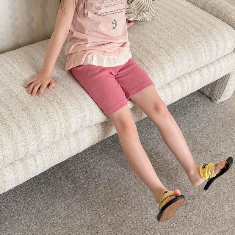 Children's Style Summer High Waist Leggings Lace Shorts Children's Pants