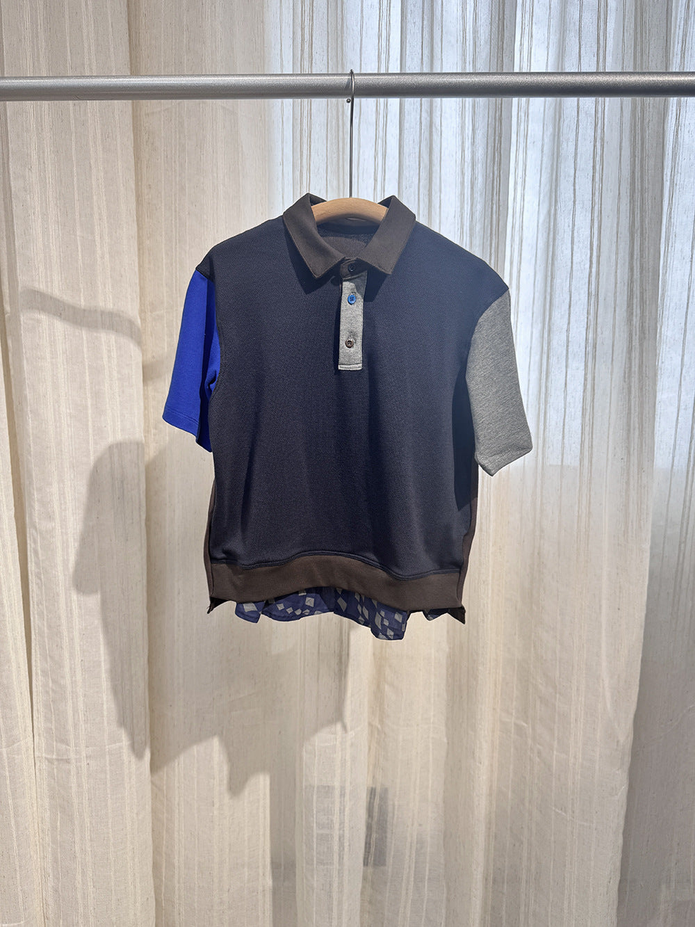 Boys Color Matching Trendy Shirt Fake Two-piece Children's T-shirt