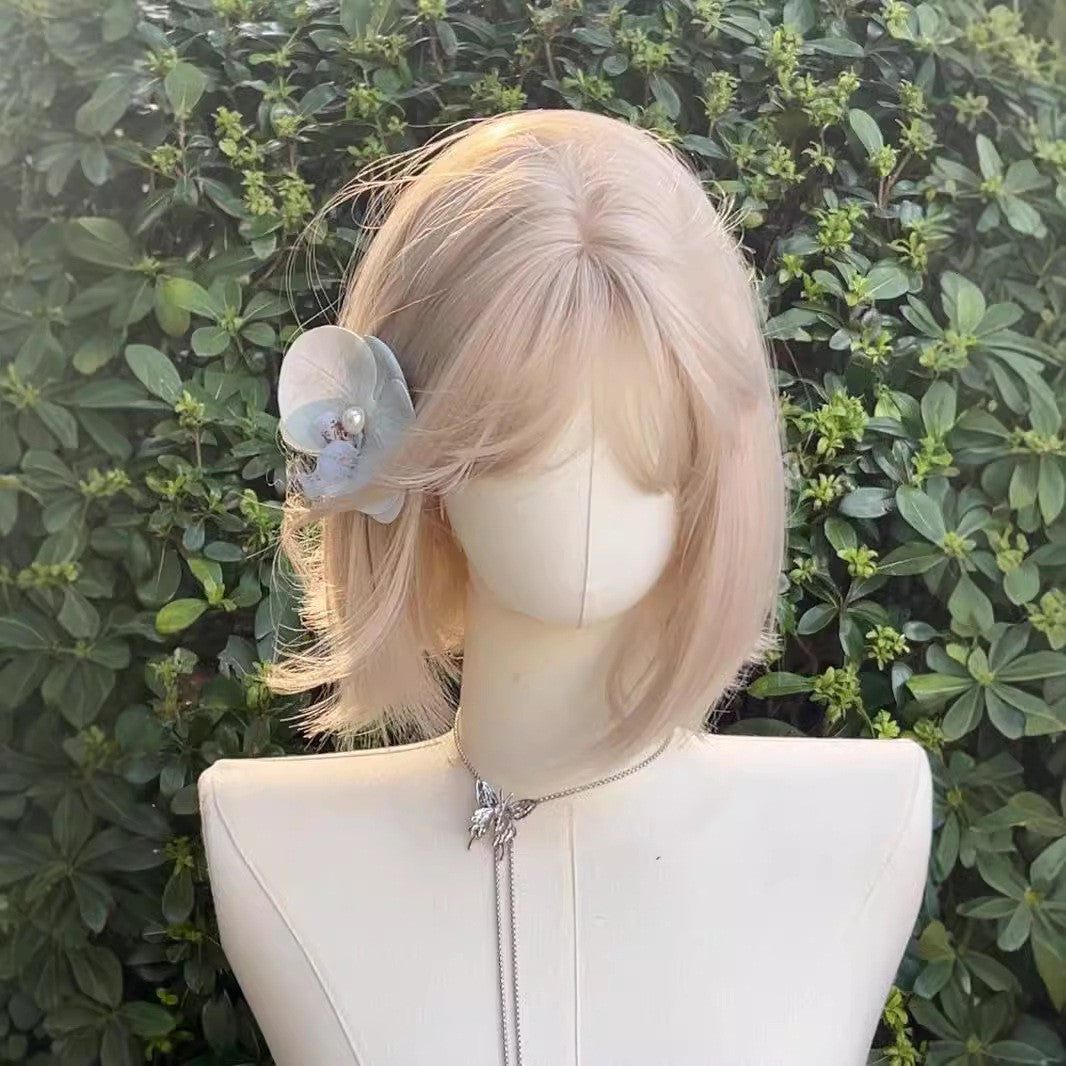 Women's Comic Fashion Style Daily Wave Tail Rose Net Wig Short Curly Hair