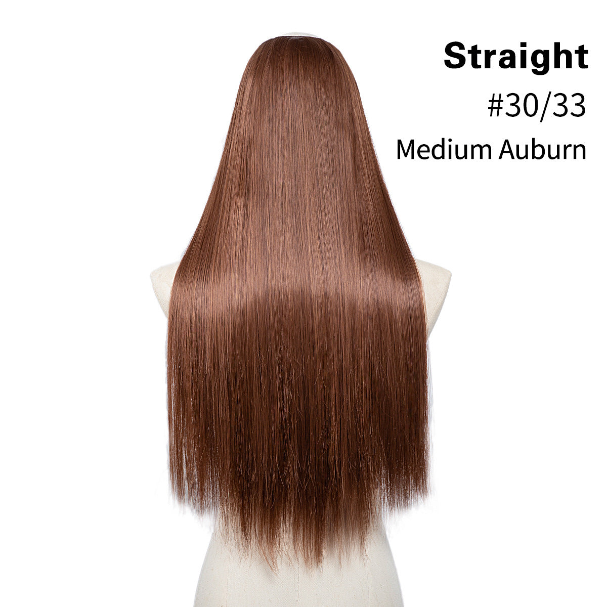 Female Chemical Fiber Simulation U-shaped Half Headgear Seamless Wig