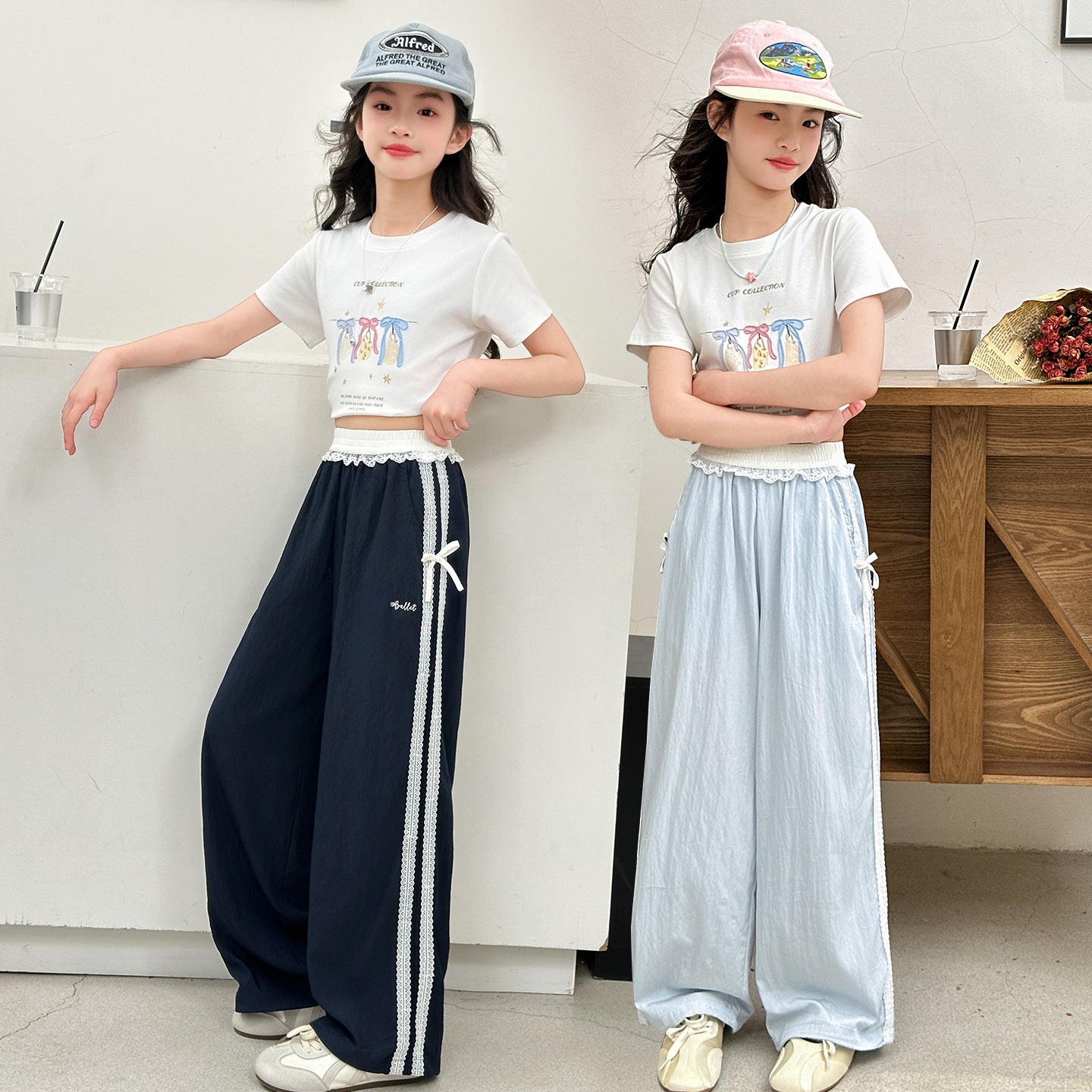 Women's & Children's Trousers Summer Western Style Fashion Casual Teens Thin Children's Pants
