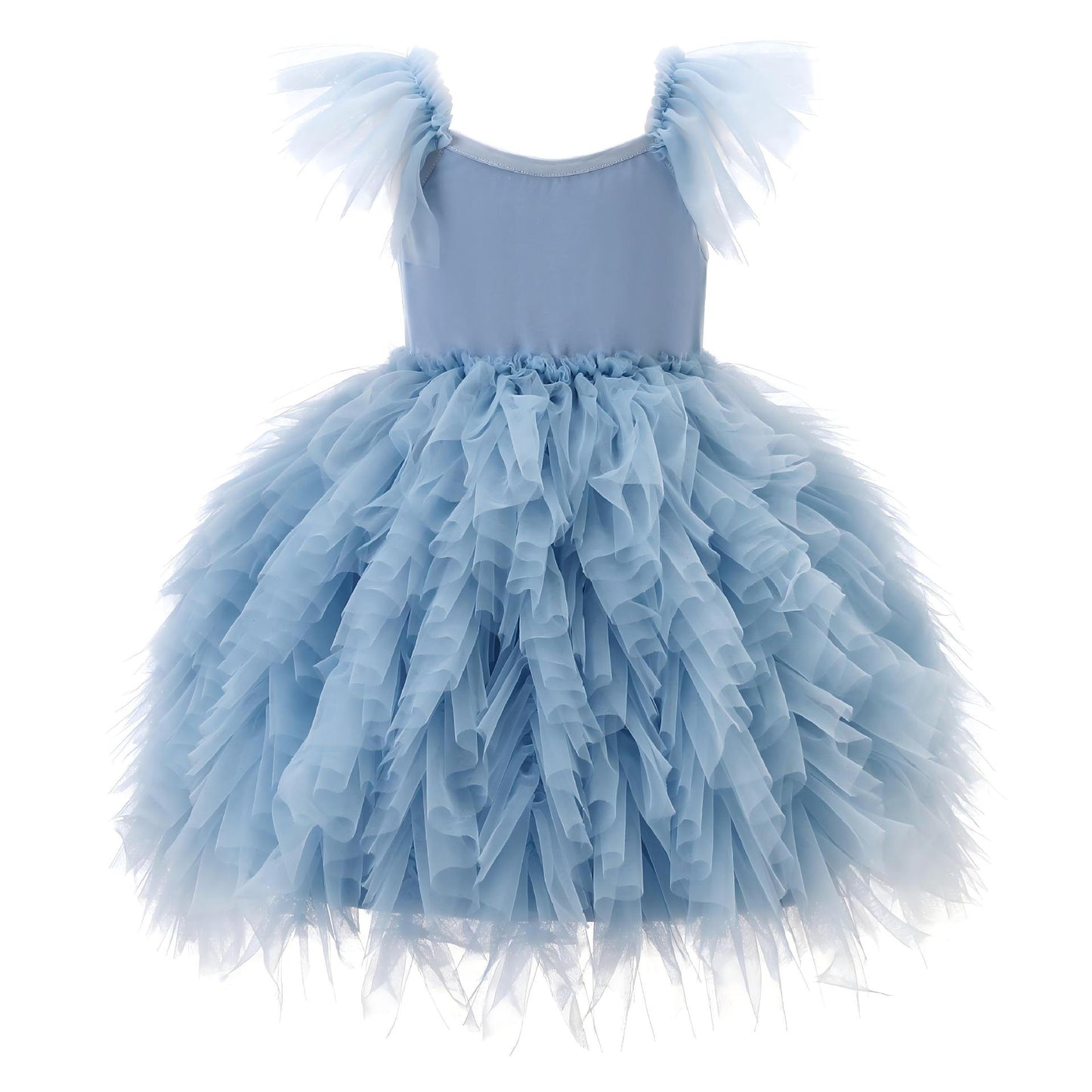 Children's Blue Sling Princess Skirt Birthday Puffy Children's Dress