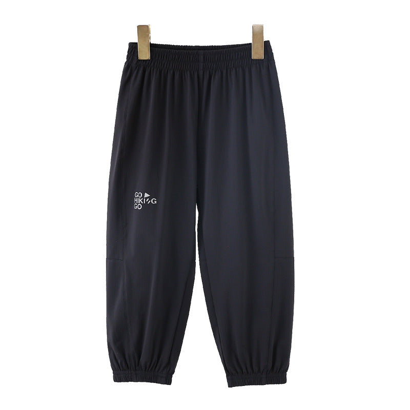 Children's Silk Leggings Young Older Boys Outdoor Cool Casual Children's Pants