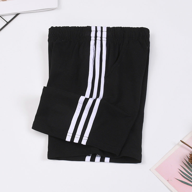Pure Cotton Uniform Primary Secondary School Single Stripe Two-way Navy Children's Pants