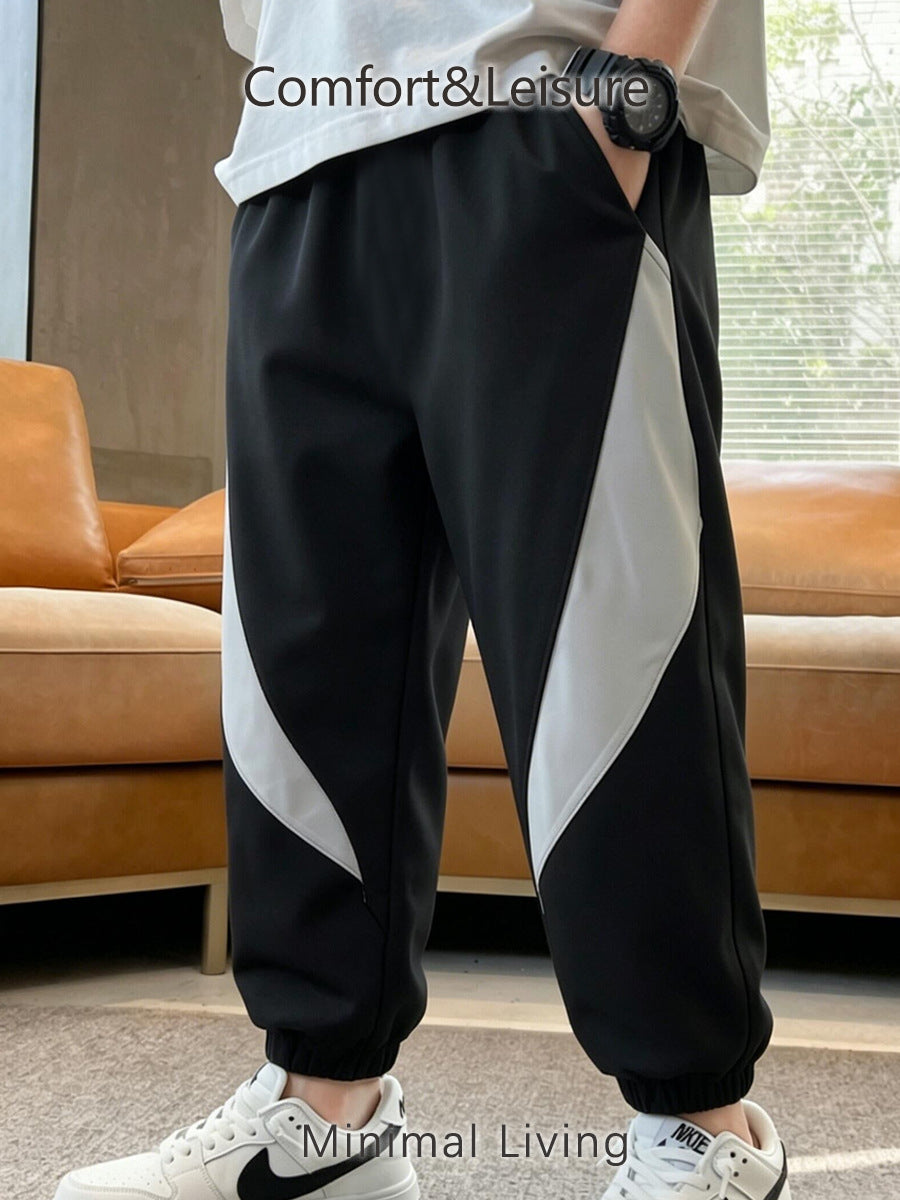 Children's Summer Thin Breathable Ice Silk Leggings Anti Children's Pants