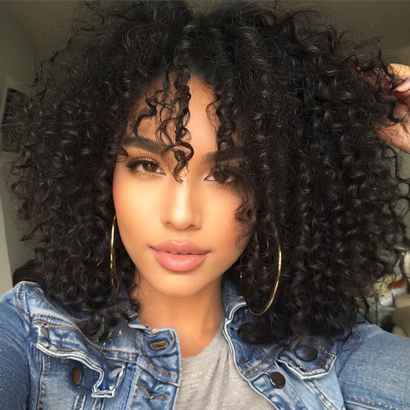 Quick Chemical Fiber African Fluffy Afro Wig Short Curly Hair