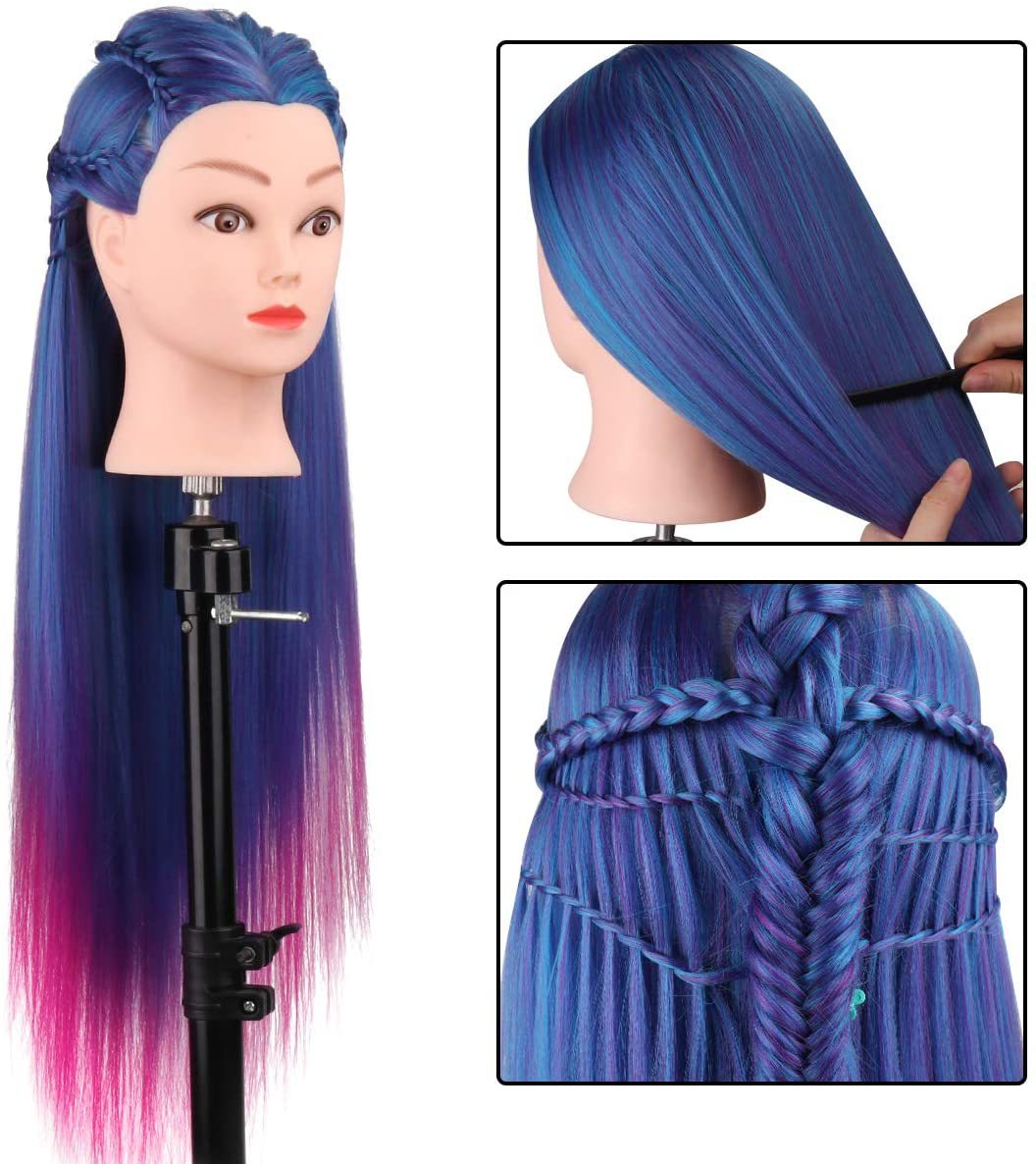 Color Practice Braided Hair Makeup Doll Other Wig
