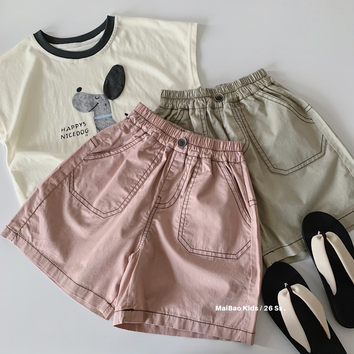 Children's Shorts Summer Boys Bright Line Loose Casual Fashionable Children's Pants