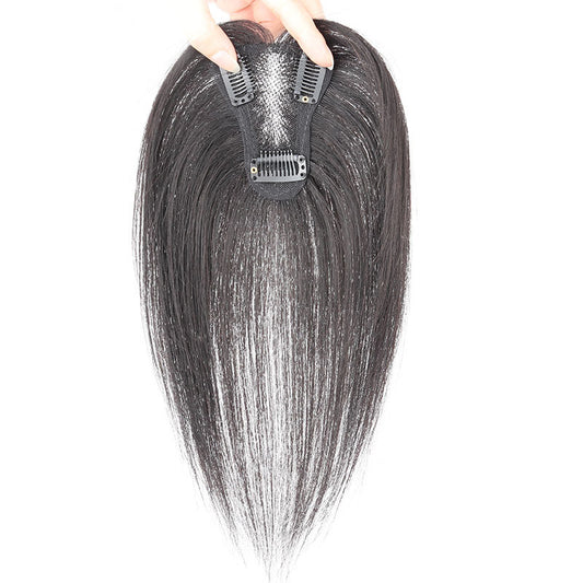 Women's Hair Supplementing Piece Lightweight Breathable Real Full Person Naturally Invisible Wig