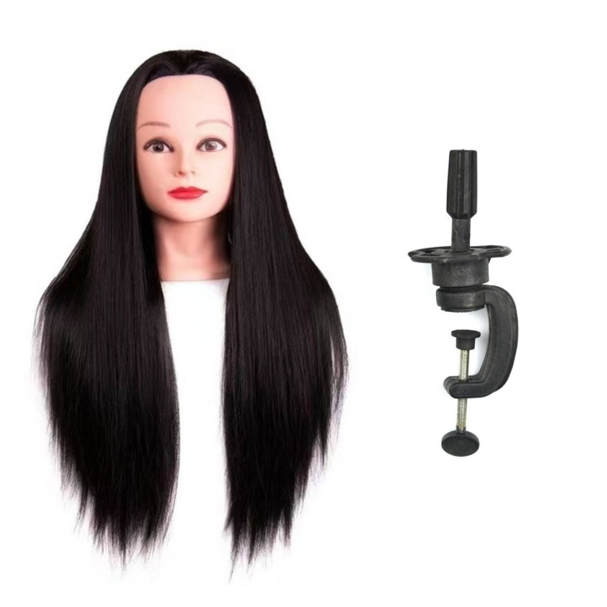 Model Head Braided Hair Practice Mannequin Hairdressing Cutting Other Wig