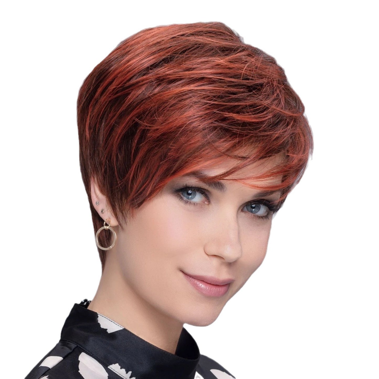 Versatile Beautiful Women's Fluffy Chemical Fiber Wig Short Curly Hair