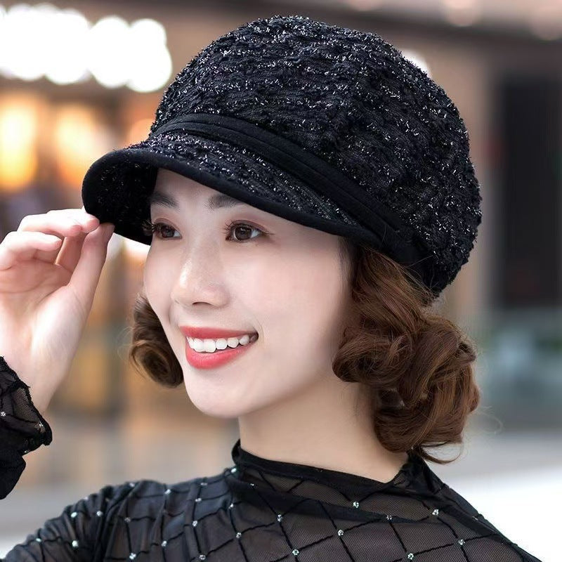 Hat One Female Graceful Fashionable Drying Cap Wig Short Curly Hair