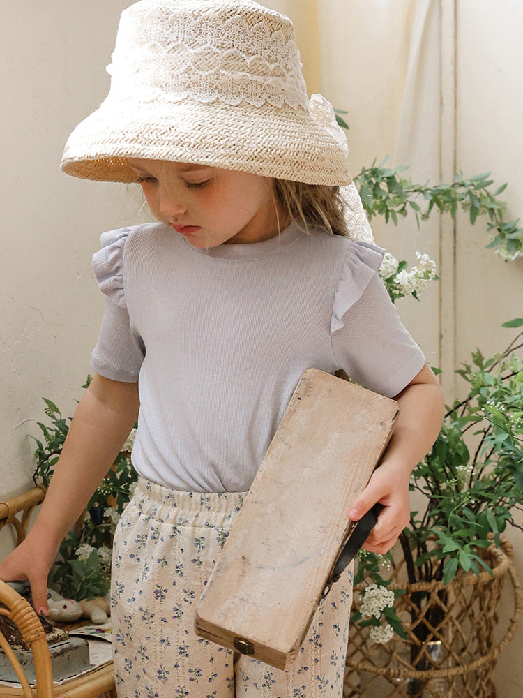 Strawberry Shan Western Style Versatile Stretch Children's T-shirt