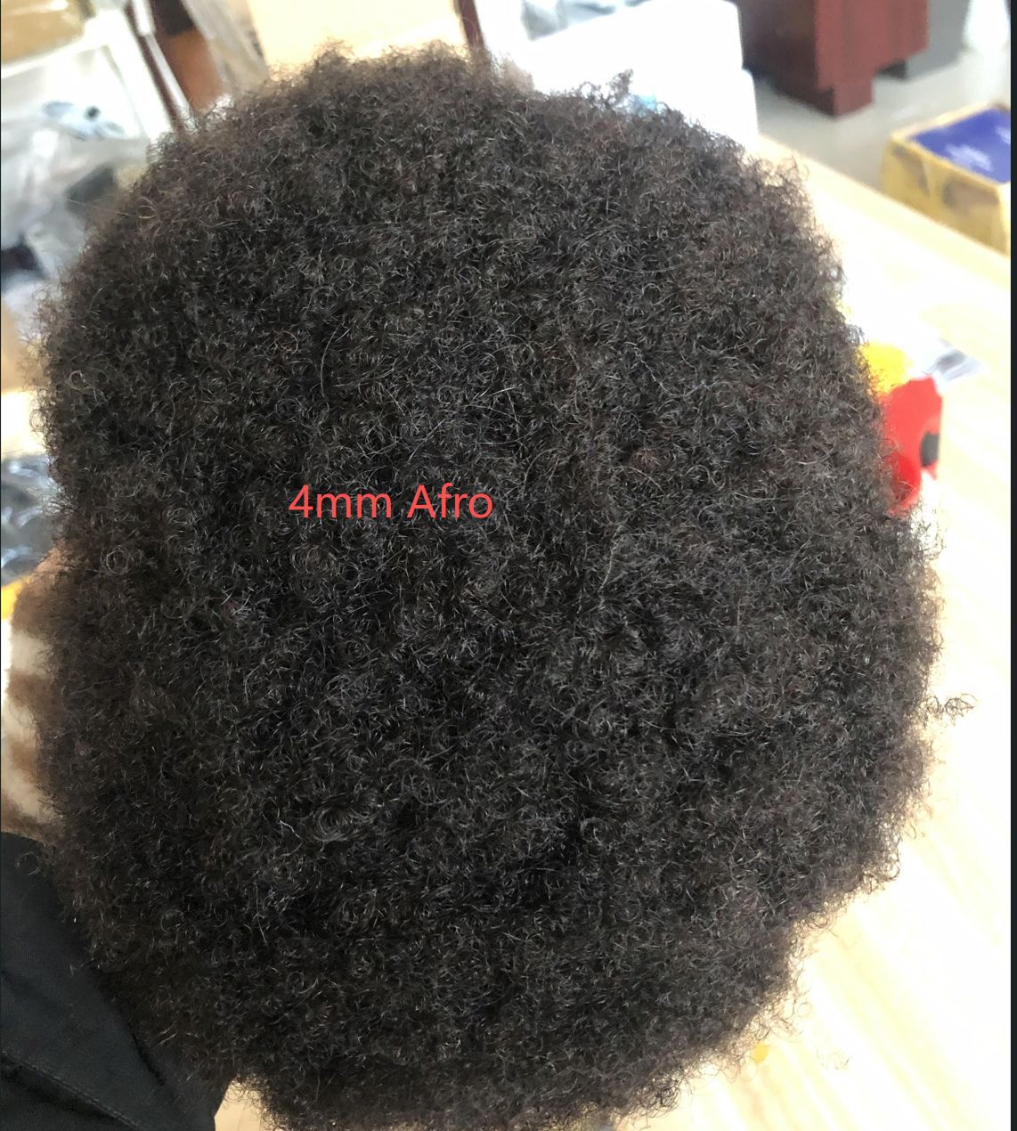 Explosion African Curvature Curly Full Hand Real Hair Wig