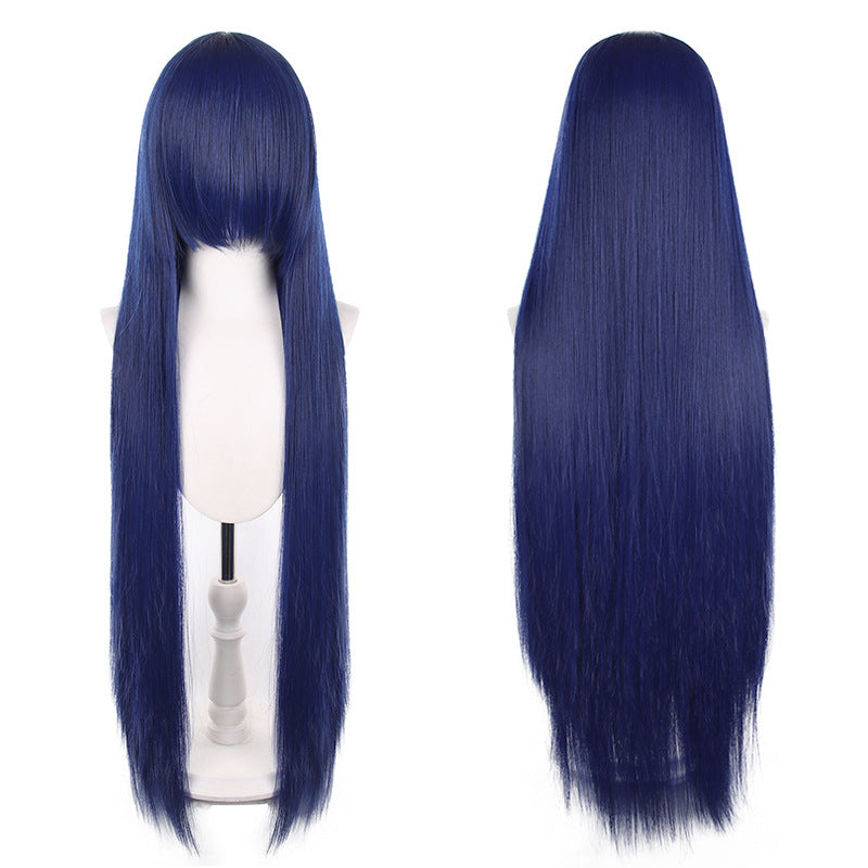 Mao Style Universal Scalp Head Long Bangs Cos Wig