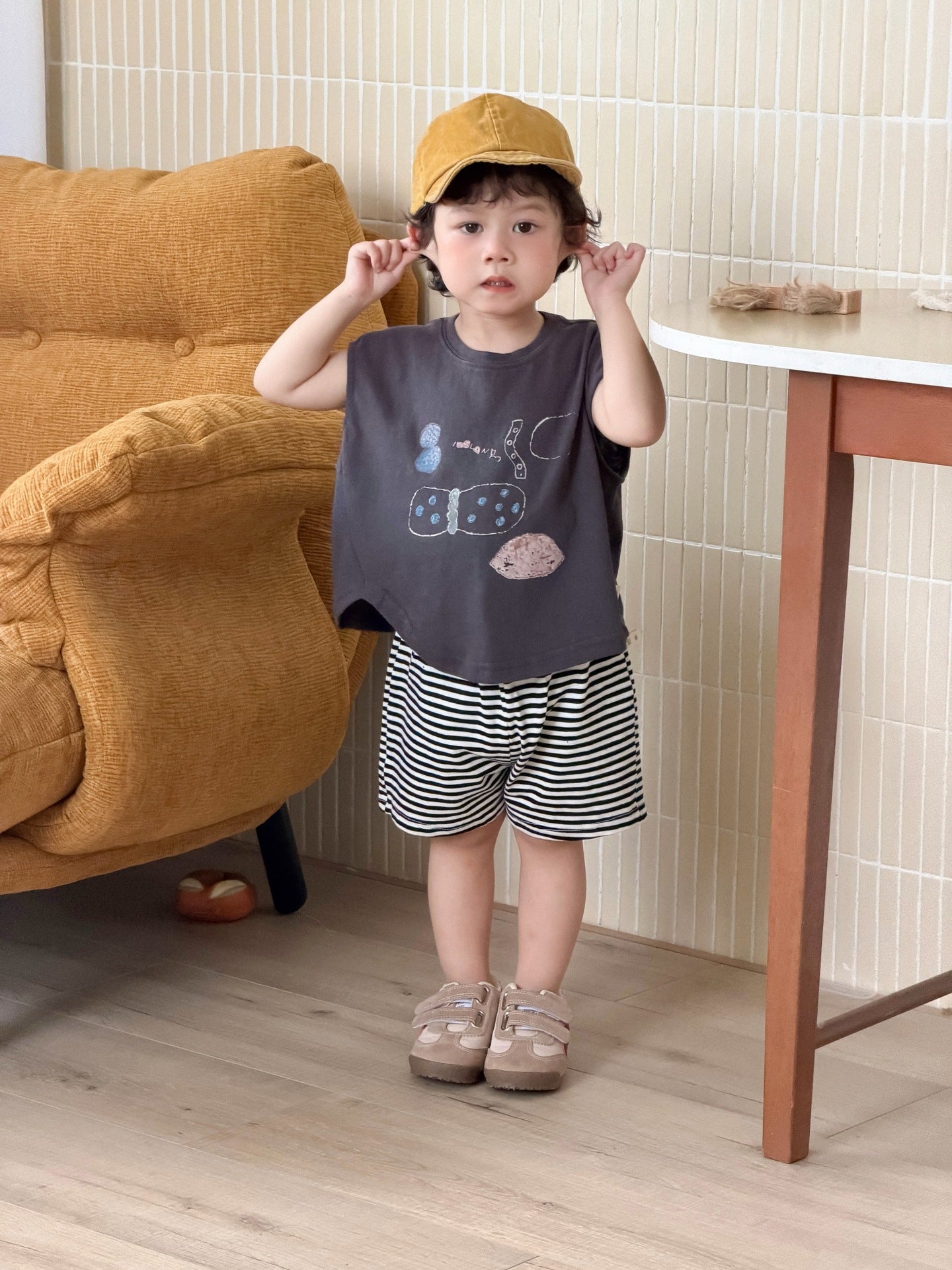 Children's Clothing Summer Thin Clothes Korean T-shirt Children's Suit