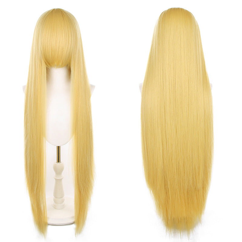 Mao Style Universal Scalp Head Long Bangs Cos Wig