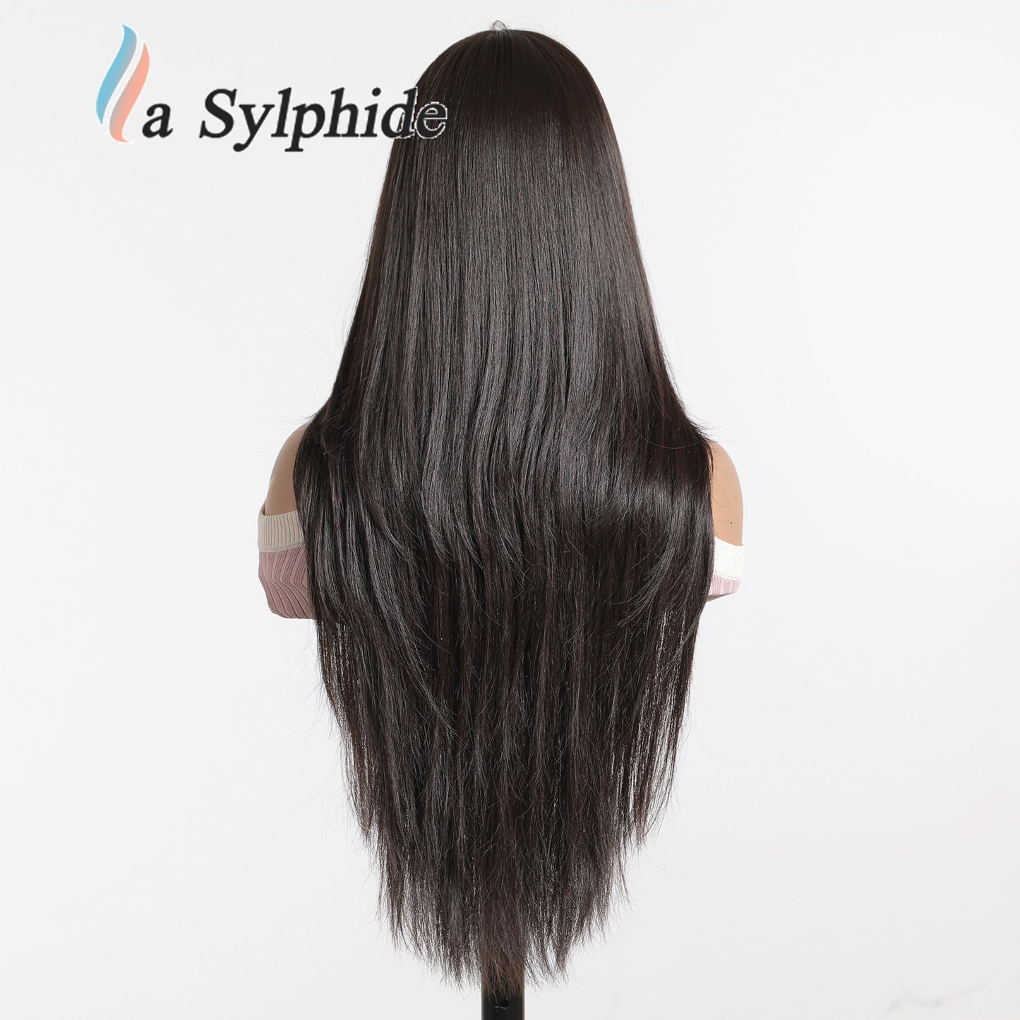 Women's Black Long Straight Fiber High Level No Need To Real Hair Wig