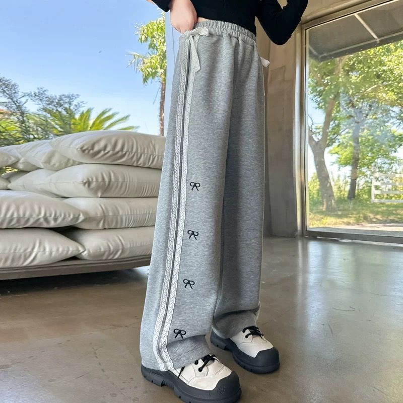 Fashionable Korean Style Loose Slimming Casual Sports Wide Children's Pants