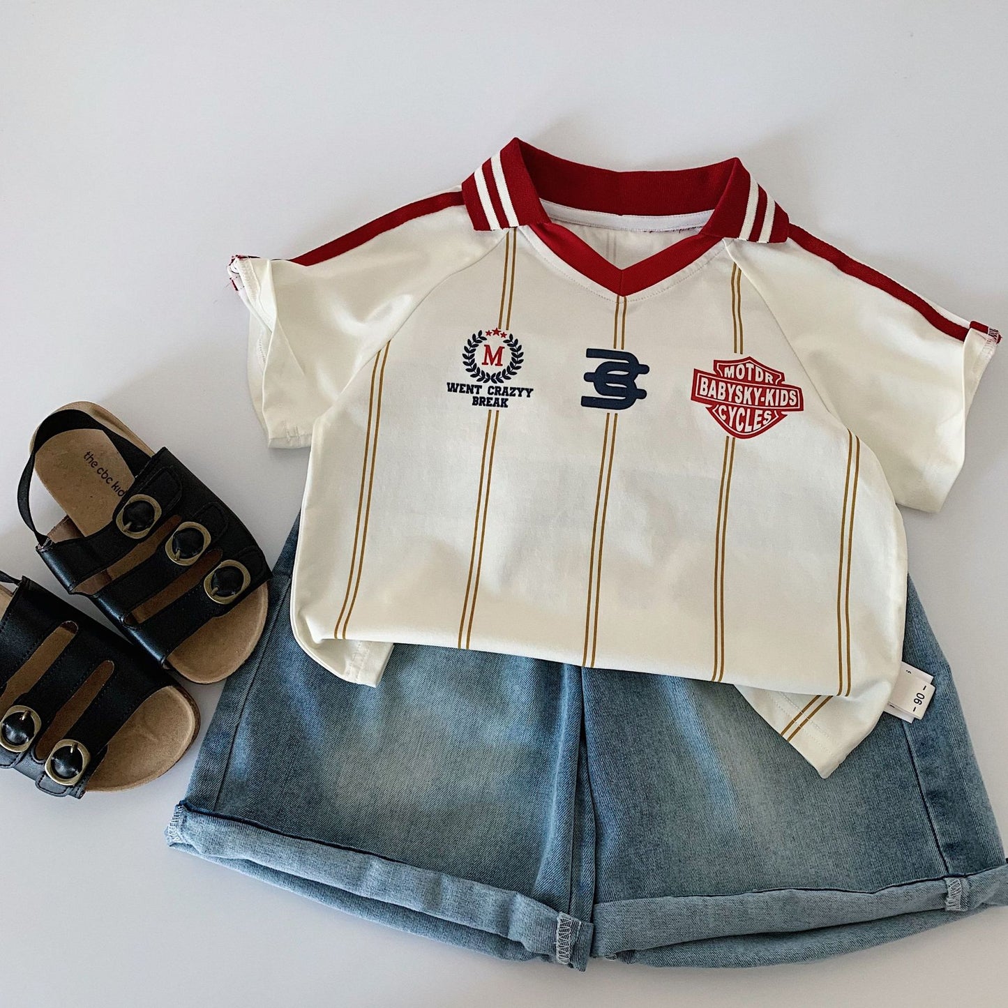 Children's Short-sleeved Summer Western Style Class Clothing Children's T-shirt