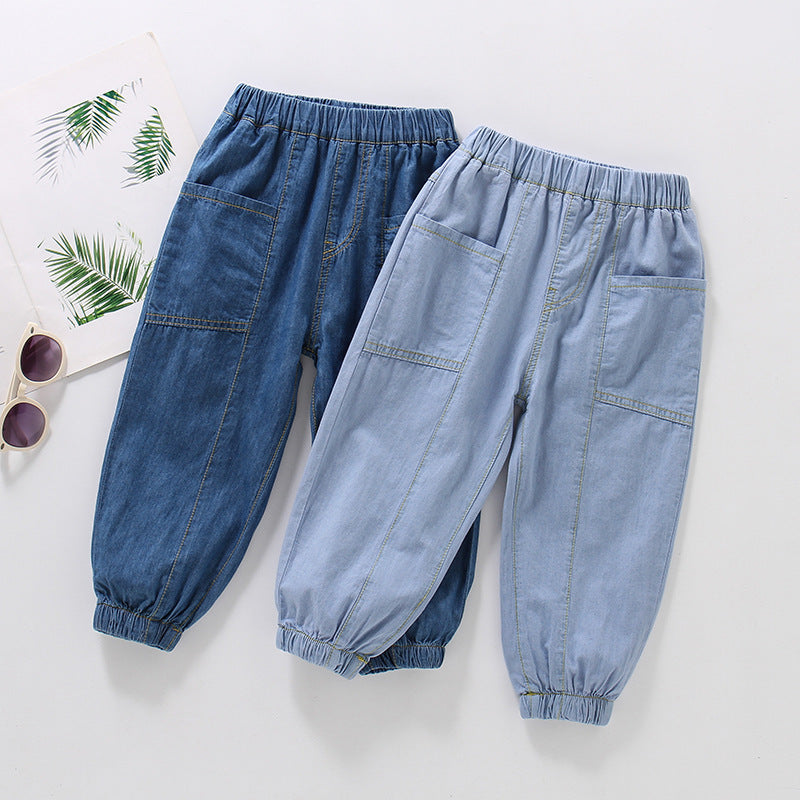 Children's Summer Thin Boys Clothing Cotton Casual Children's Pants