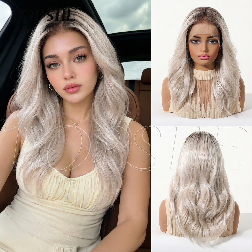 Women's Lace Curly Free To Natural Fashionable Wig Long Curls