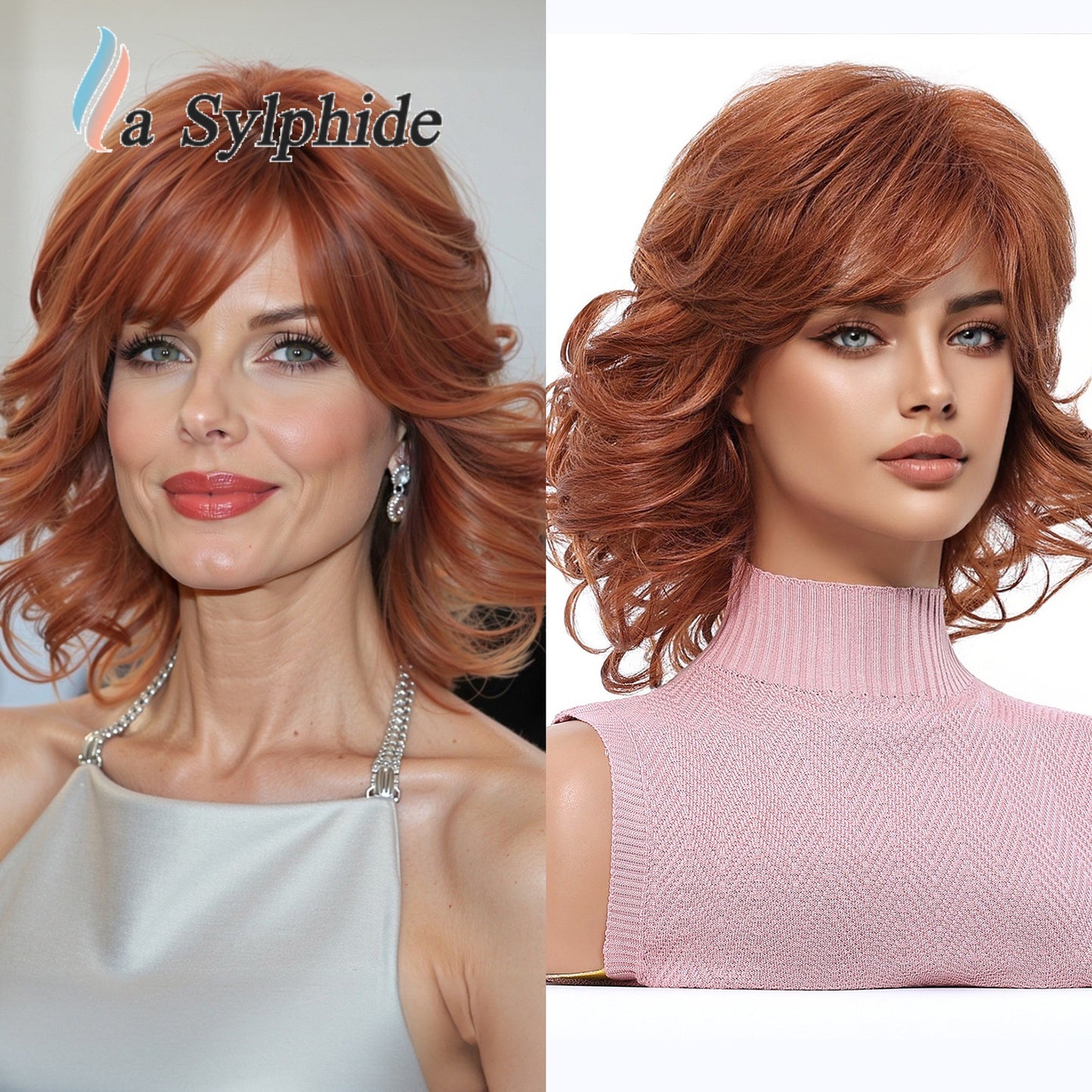 Women's Love Mother Rose Net Fiber Latin American Wig Short Straight Hair