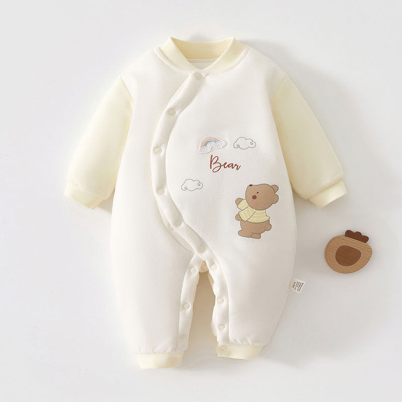 Thickened Winter Cotton Jumpsuit Thermal Quilted Jumpsuit, Climbing Suit