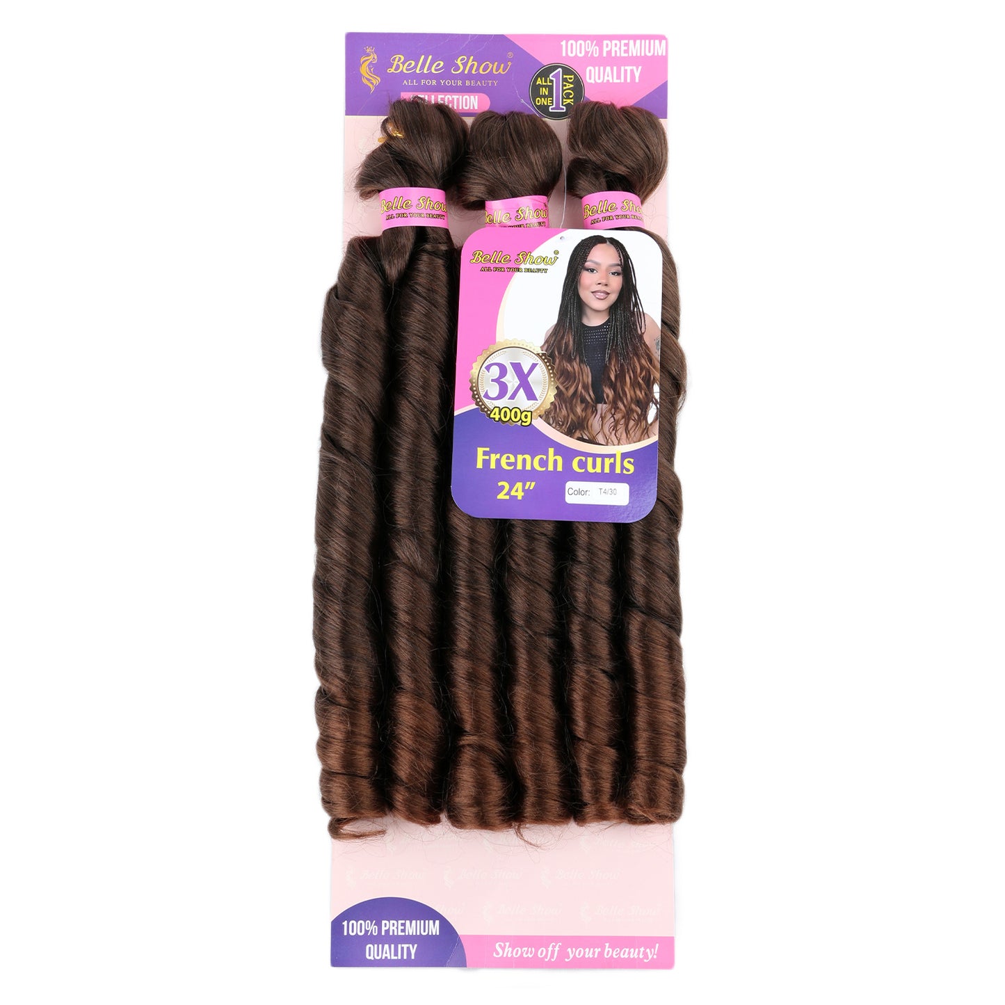 Fiber Low Temperature Tube Curved Large Wig Long Curls