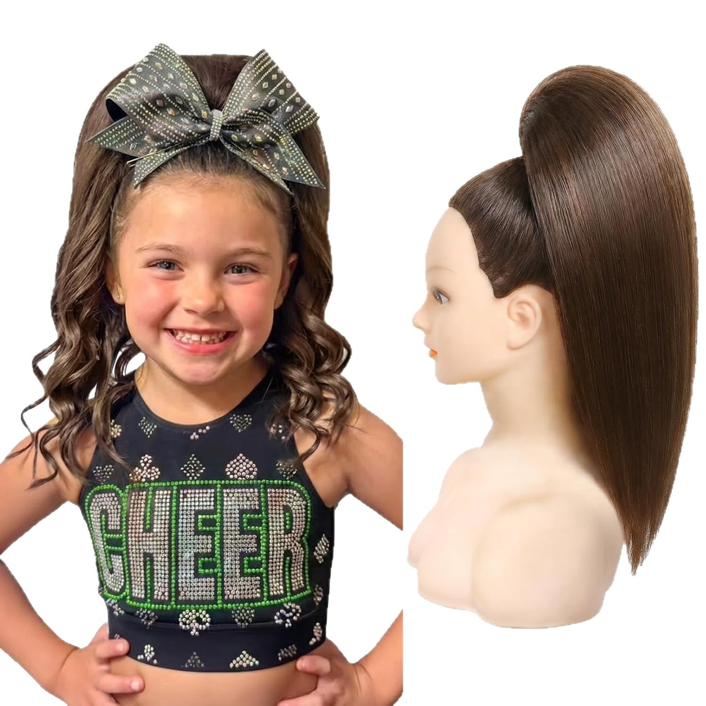Versatile Drawstring Female Long Straight Hair Wig Ponytail
