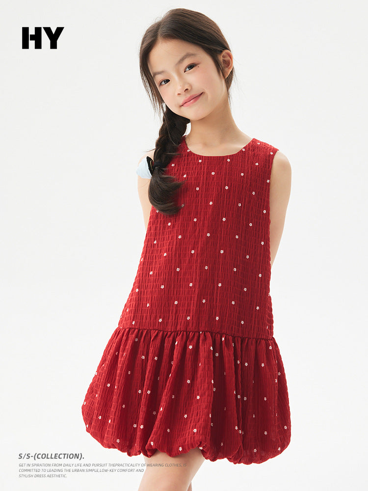 Children's Fashionable Princess Summer Korean Medium Big Children's Dress