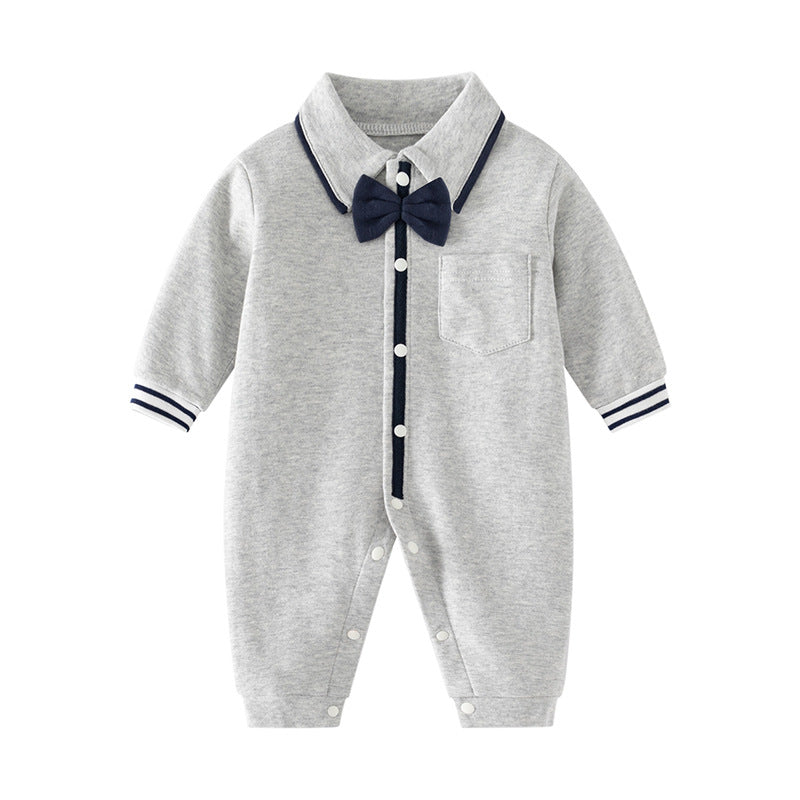 Jumpsuit Pure Cotton Simple Long Sleeve Romper Male Female Baseball Jumpsuit, Climbing Suit