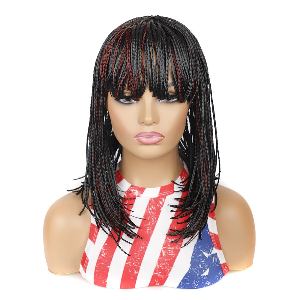 Women's Braids African Short Hair Chemical Fiber Wig Long Curls
