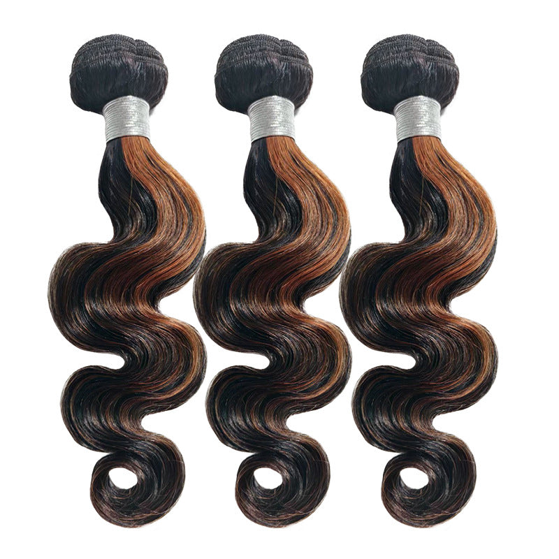 Trendy Graceful Human Hair Weft Piece Other Wig