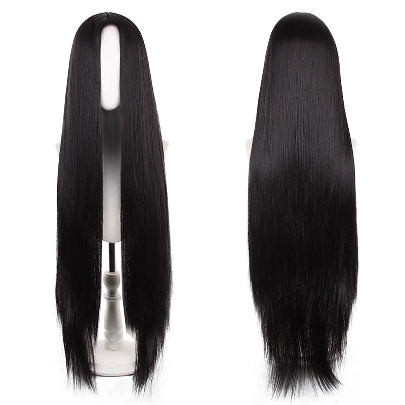 Mid-length Universal Long Straight Scalp Style Cos Wig