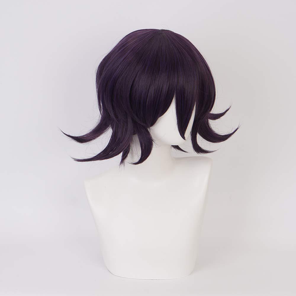 Classic Wang Ma Black Mixed Purple Cos Wig
