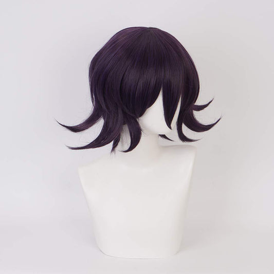 Classic Wang Ma Black Mixed Purple Cos Wig